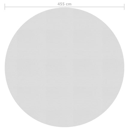 Pellicola Galleggiante Solare PE Piscina 455 cm Grigia