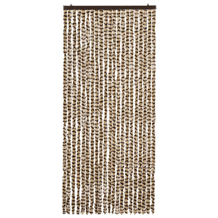 Zanzariera Beige e Marrone 90x220 cm Ciniglia
