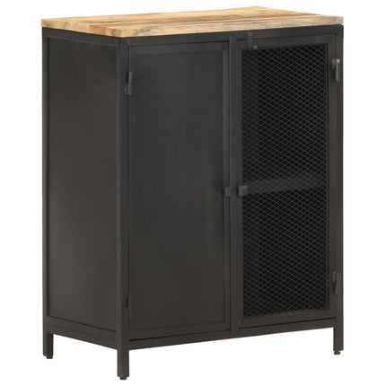 Credenza 60x35x78 cm in Legno Massello di Mango Grezzo