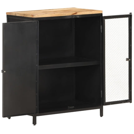 Credenza 60x35x78 cm in Legno Massello di Mango Grezzo