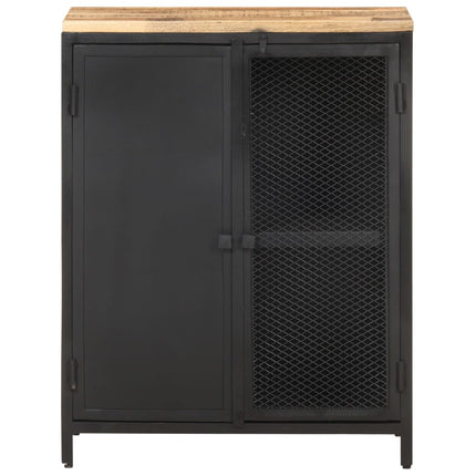 Credenza 60x35x78 cm in Legno Massello di Mango Grezzo
