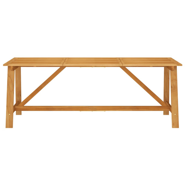 Tavolo da Pranzo da Giardino 206x100x74 cm in Massello Acacia