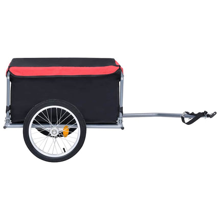 Rimorchio da Bici Nero e Rosso 65 kg