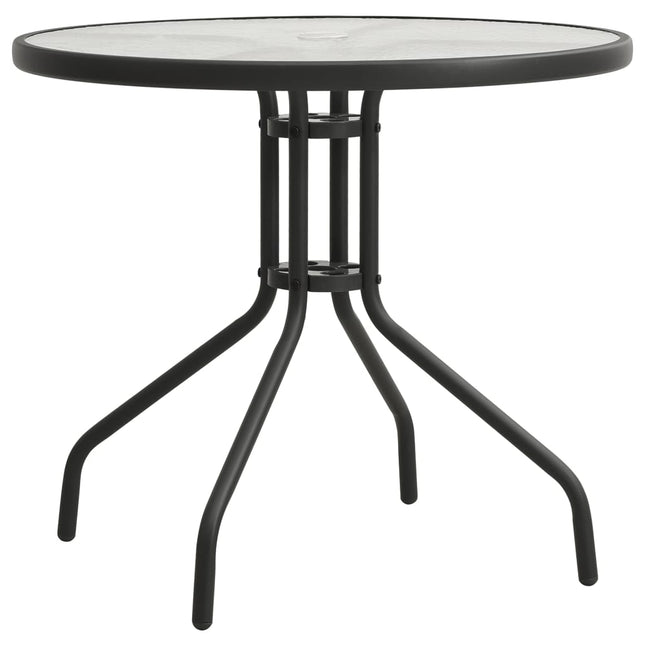 Tavolo da Bistrot Antracite Ã˜80x71 cm in Acciaio