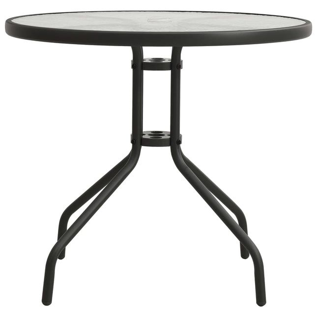 Tavolo da Bistrot Antracite Ã˜80x71 cm in Acciaio