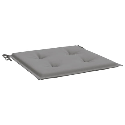 Cuscini per Sedia 2 pz Grigi 40x40x3 cm in Tessuto Oxford
