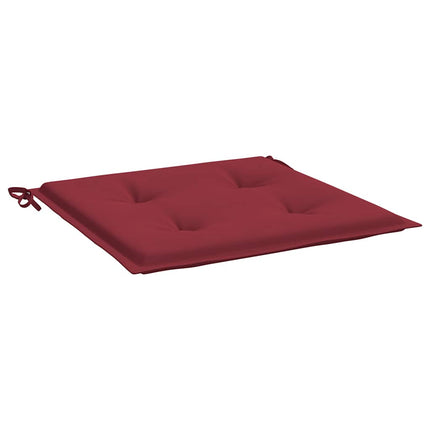 Cuscini per Sedia 6 pz Rosso Vino 40x40x3 cm in Tessuto Oxford