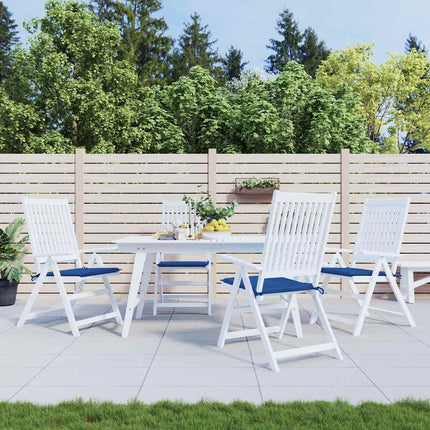 Cuscini per Sedia 4 pz Blu Reale 40x40x3 cm in Tessuto Oxford