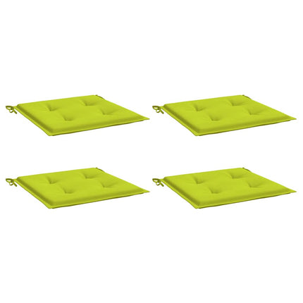 Cuscini per Sedia 4 pz Verde Intenso 40x40x3 cm Tessuto Oxford