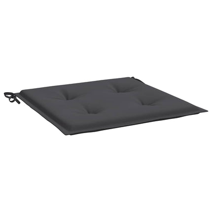 Cuscini per Sedia 4 pz Antracite 50x50x3 cm in Tessuto Oxford