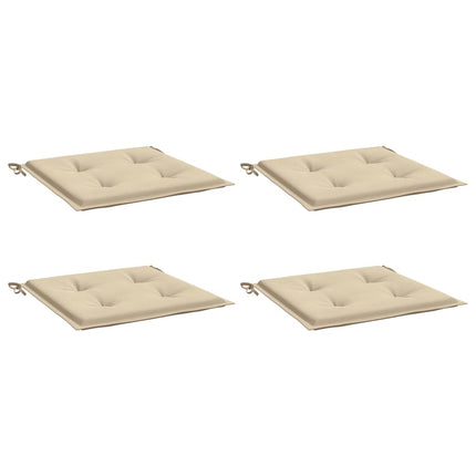 Cuscini per Sedia 2 pz Beige 50x50x3 cm in Tessuto Oxfor4