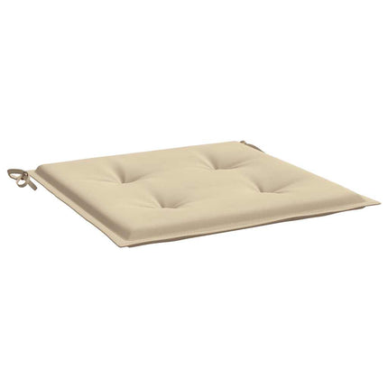 Cuscini per Sedia 6 pz Beige 50x50x3 cm in Tessuto Oxford