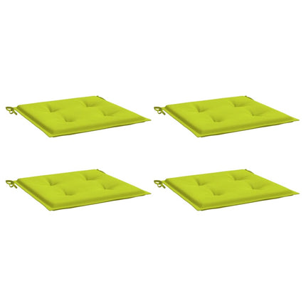 Cuscini per Sedia 4 pz Verde Brillante 50x50x3cm Tessuto Oxford