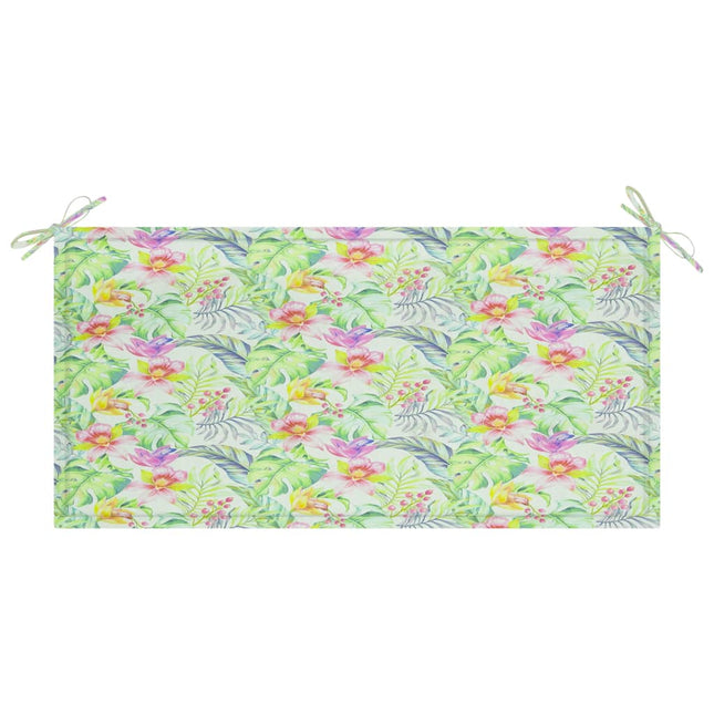 Cuscino per Panca a Foglie 100x50x3 cm in Tessuto Oxford