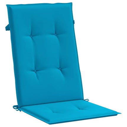 Cuscini per Sedie 6 pz Blu 120x50x3 cm in Tessuto