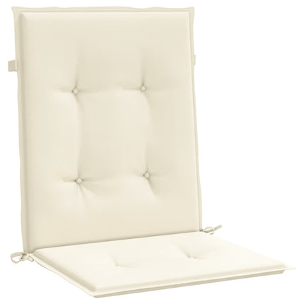 Cuscini per Sedia 6 pz Crema 100x50x3 cm in Tessuto Oxford