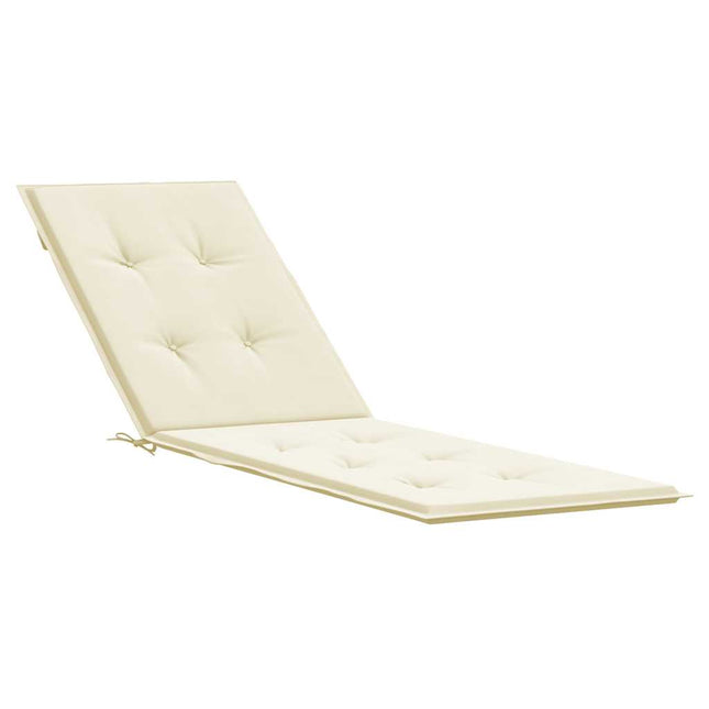 Cuscino per Sdraio Crema (75+105)x50x4 cm