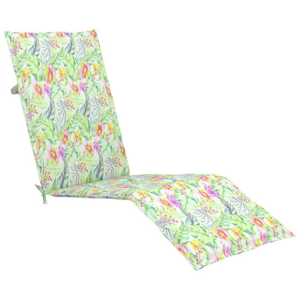 Cuscino per Sdraio Motivo a Foglie (75+105)x50x4 cm