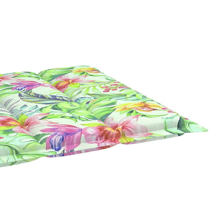 Cuscino per Lettino Motivo a Foglie 200x50x3 cm Tessuto Oxford