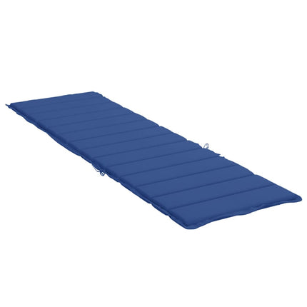 Cuscino per Lettino Blu Reale 200x60x3 cm in Tessuto Oxford