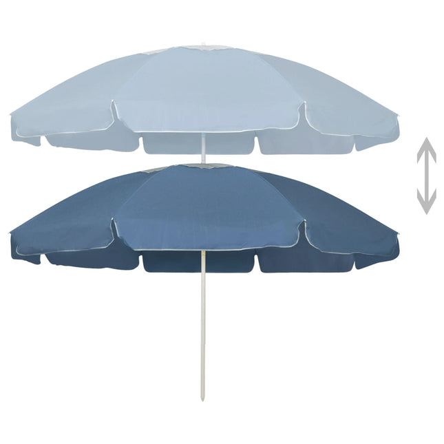 Ombrellone da Spiaggia Blu 240 cm