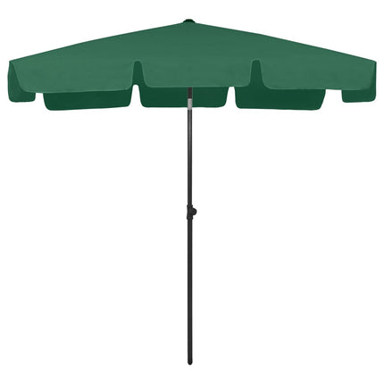 Ombrellone da Spiaggia Verde 200x125 cm