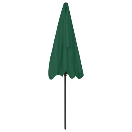 Ombrellone da Spiaggia Verde 200x125 cm