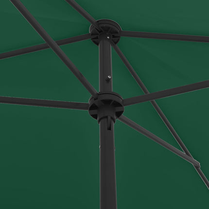 Ombrellone da Spiaggia Verde 200x125 cm