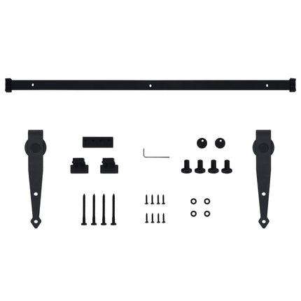 Kit Mini Anta Scorrevole Armadio in Acciaio al Carbonio 122 cm