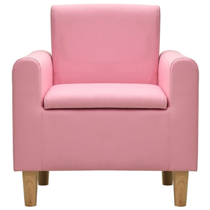 Divano per Bambini Rosa in Similpelle
