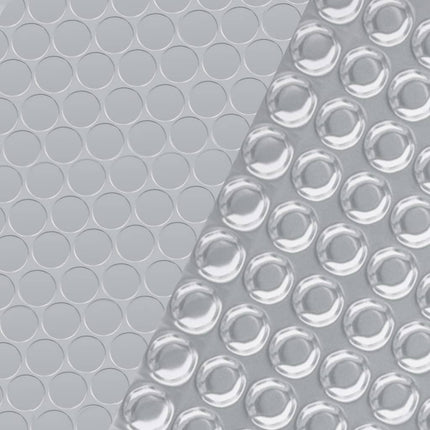 Pellicola Solare Galleggiante Rettangolare Piscina 6x4m Argento