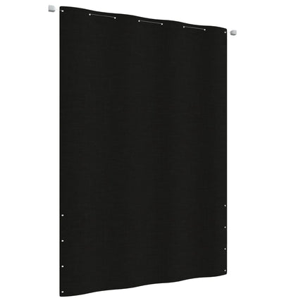 Paravento per Balcone Nero 160x240 cm in Tessuto Oxford