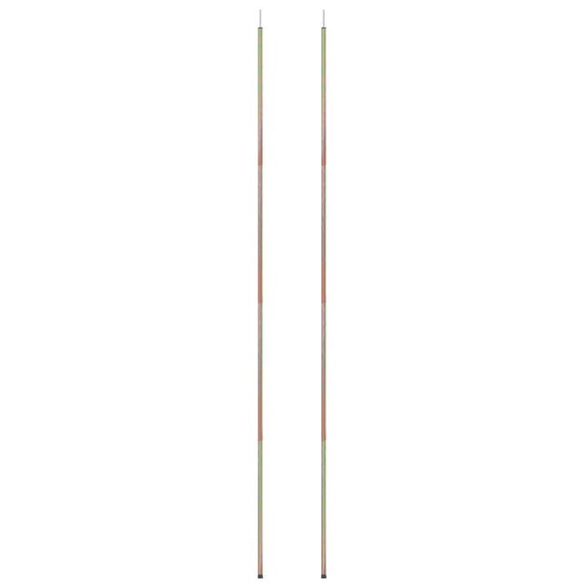 Aste per Parasole a Vela 2 pz 200 cm in Acciaio Zincato