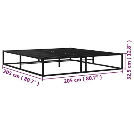 Giroletto Nero in Metallo 200x200 cm