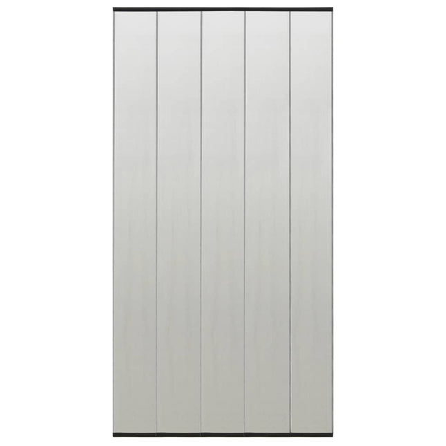 Zanzariera Porta con Tenda in Rete Nera 100x220 cm Poliestere