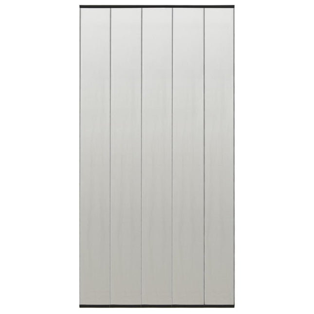 Zanzariera per Porta con 5 Sezioni a Rete Nera 120x240 cm