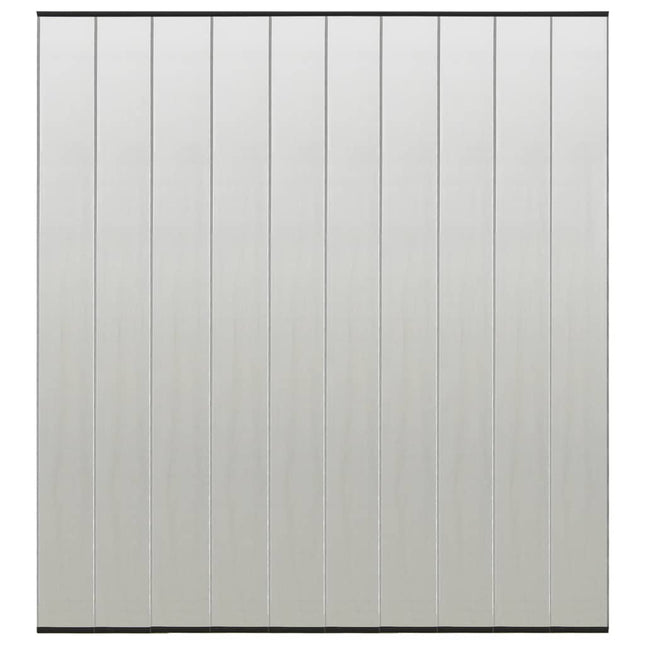 Zanzariera per Porta con 10 Sezioni a Rete Nera 240x240 cm