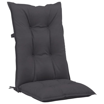 Cuscini per Sedie 2 pz Antracite 120x50x7 cm in Tessuto