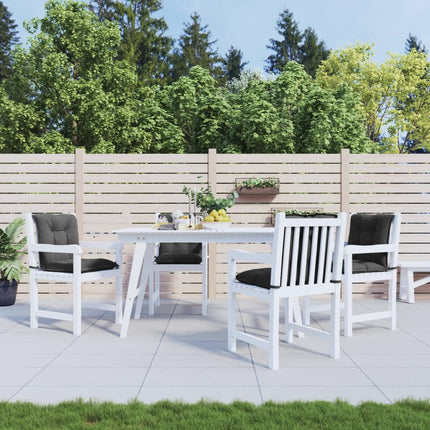 Cuscini per Sedia da Giardino 4 pz Antracite 100x50x7cm Tessuto