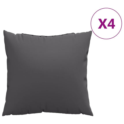 Cuscini Decorativi 4 pz Antracite 60x60 cm in Tessuto
