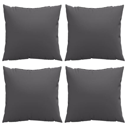 Cuscini Decorativi 4 pz Antracite 60x60 cm in Tessuto