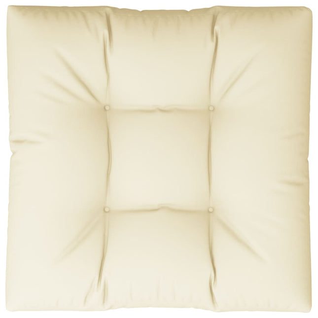 Cuscino per Pallet Crema 80x80x12 cm in Tessuto
