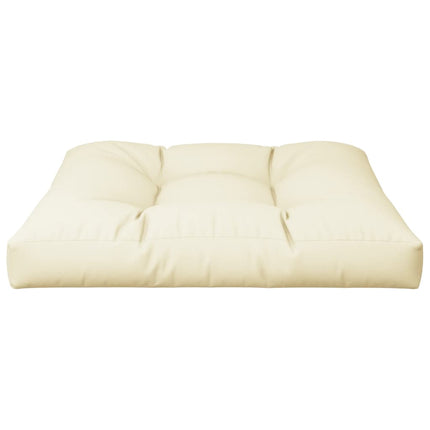 Cuscino per Pallet Crema 80x80x12 cm in Tessuto