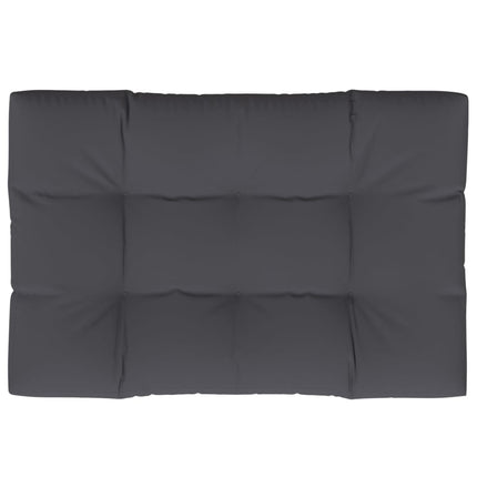 Cuscino per Pallet Antracite 120x80x12 cm in Tessuto