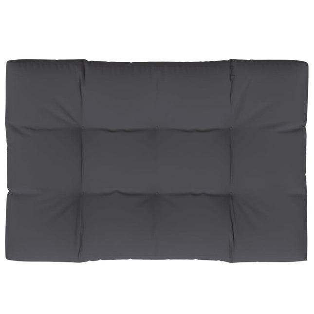 Cuscino per Pallet Antracite 120x80x12 cm in Tessuto