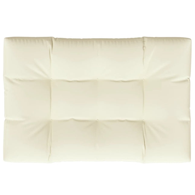 Cuscino per Pallet Crema 120x80x12 cm in Tessuto