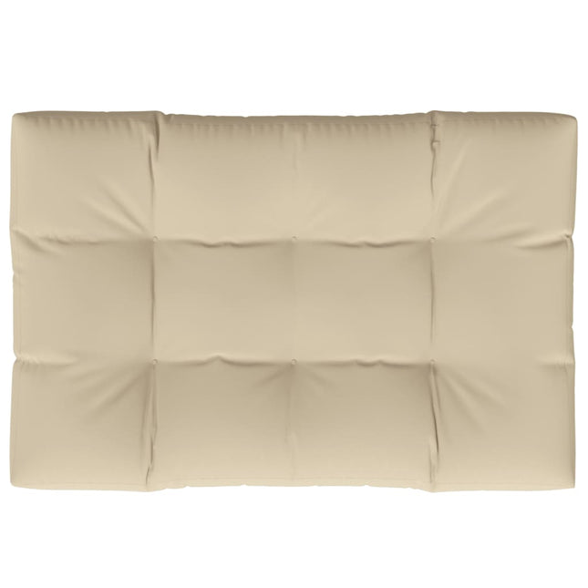 Cuscino per Pallet Beige 120x80x12 cm in Tessuto