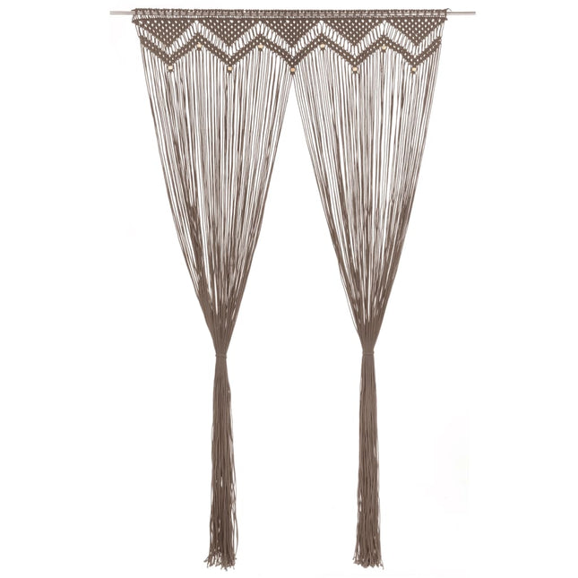 Tenda MacramÃ¨ Grigio Talpa 140x240 cm in Cotone