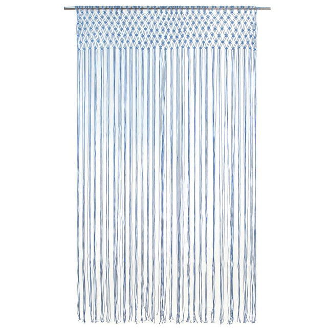 Tenda MacramÃ¨ Blu 140x240 cm in Cotone