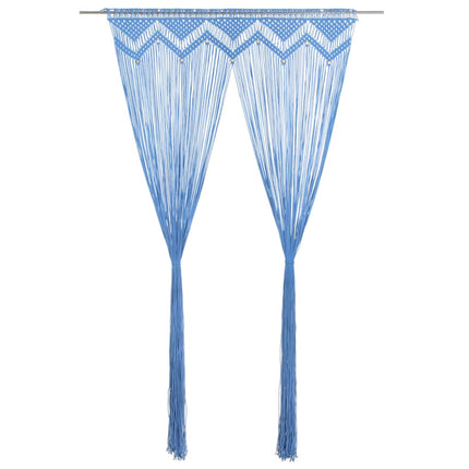 Tenda MacramÃ¨ Blu 140x240 cm in Cotone